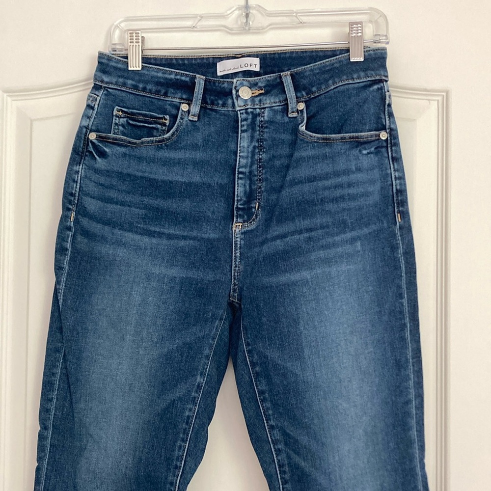 LOFT curvy kick crop jeans